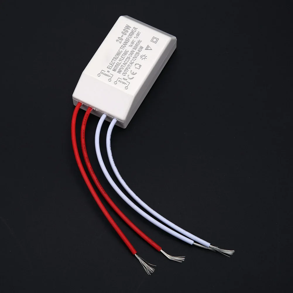 AC 220V To AC 12V LED Driver Electronic Transformer 20-60W Low Voltage Halogen Lamp Power Supply Adapter Lighting Accessories
