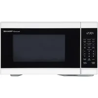 Oven with Removable 12.4" Carousel Turntable,1000 Watt Countertop Microwave,1.1 CuFt,White,Auto Cook for popular menu items 1