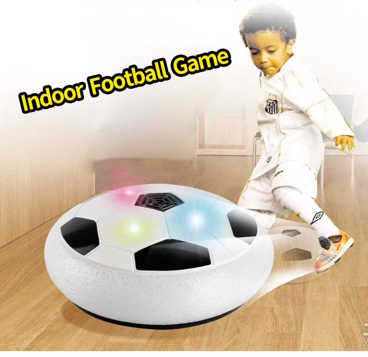 Hover Fußball Spielzeug Geschenke Jungen, Kleinkind Indoor Floating Air  Fußball Fußballspiel mit LED-Licht und Schaumstoffstoßstange für Kinder  Alter