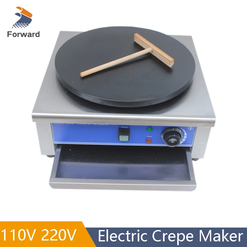 Commercial Electric Heating 40cm Diameter Pancake Maker Crepe Making Machine Pancake Baking Machine Frying Machine 3