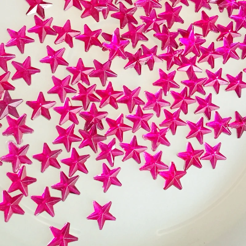 200pcs 10mm 크리스탈 별 모양 장식 라인 석 스티커 플랫 백 돌 Applique 비 핫픽스 Strass 의류에 대 한
