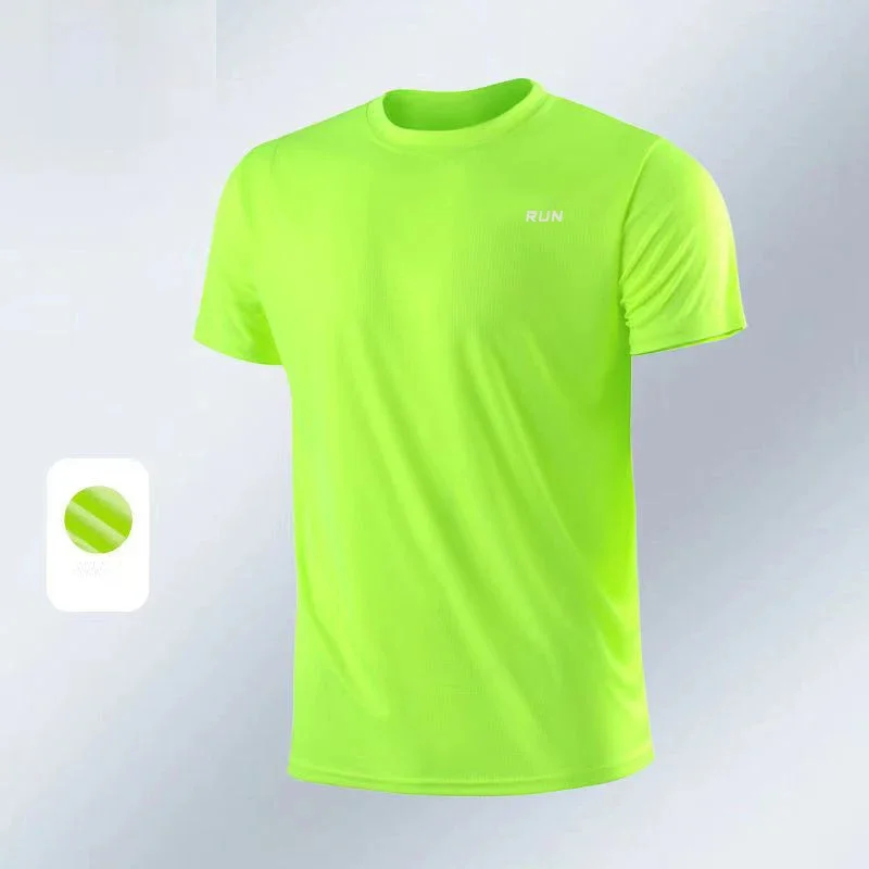 Camiseta deportiva para gimnasio, camisetas deportivas de secado rápido para correr, camiseta de culturismo de manga corta para entrenamiento, ropa deportiva para hombre - Imagen 4