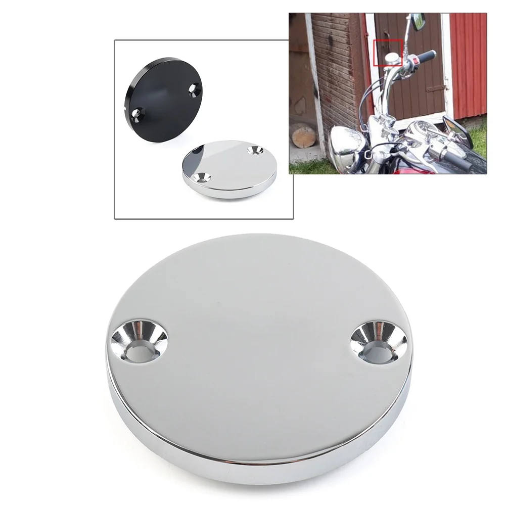 Coperchio Serbatoio Liquido Pompa Freno Moto Alluminio Per Kawasaki Vulcan 500 750 800 1500 Cromato/Nero