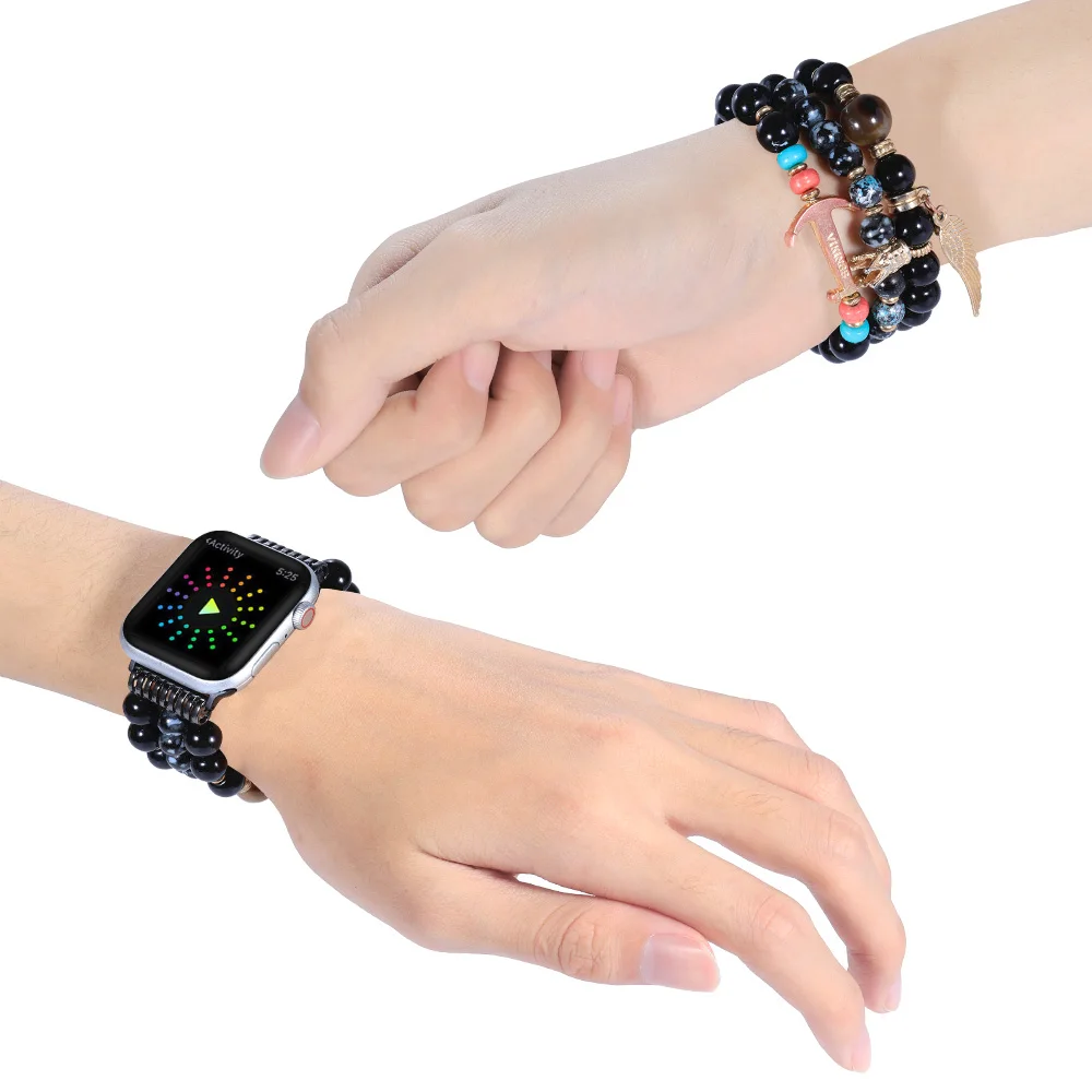 Jewelry Bracelet Strap for Apple Watch Band 8 7 6 5 4 3 SE Women Jewelry Wristband for iWatch Series 45mm 41mm 44mm 40mm 42 38mm