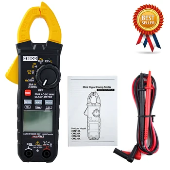 ZIBOO UT210E 클램프 계량기 디지털 멀티미터, 휴대용 RMS AC/DC 미니 저항, UNI-T UT210E 에 완벽한 대안