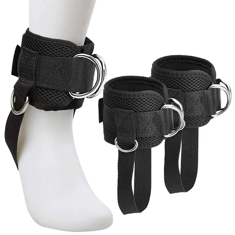 Leg Strength Trainer Fastener Fitness Foot Ring Foot Buckle Ankle Strap Stretch Resistance Band Pull Cord Accessories 1 PC