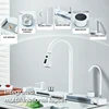 Multi Functional Digital Flying Rain Faucet White Double Waterfall Stainless Steel Sink Kitchen Sink Embossed Large Single Slot 2