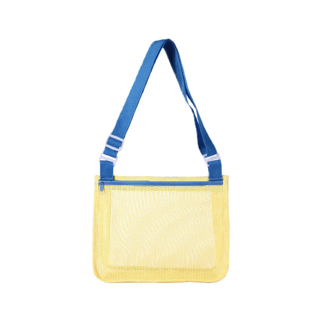 

Nylon Beach Bag With Mesh For Kids Toys Durable And Adjustable Wide Application Funny Beach Toy Mesh Mesh Bag Kids
