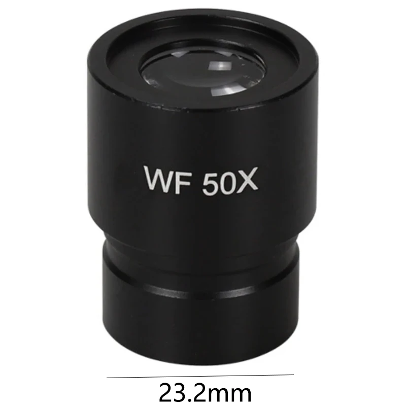 Microscope Eyepiece Biological Microscope 1pcs WF50X All metal Biological microscope eyepiece interface size 23.2mm Optical Glass Lens