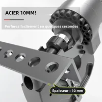 Machine à poinçonner électrique LZ-22 220V/50HZ, outils hydrauliques pour barres en fer, cuivre, aluminium et autres matériaux métalliques, construction en acier 2