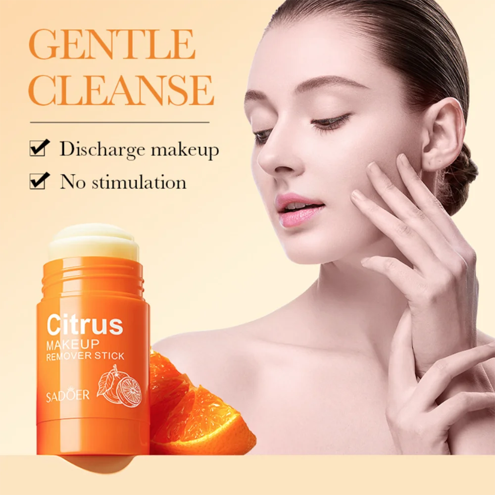 Removedor De Maquillaje cítrico, palo De limpieza, bálsamo Desmaquillante, Limpiador De Aceite, Limpiador De Aceite, Removedor De Maquillaje