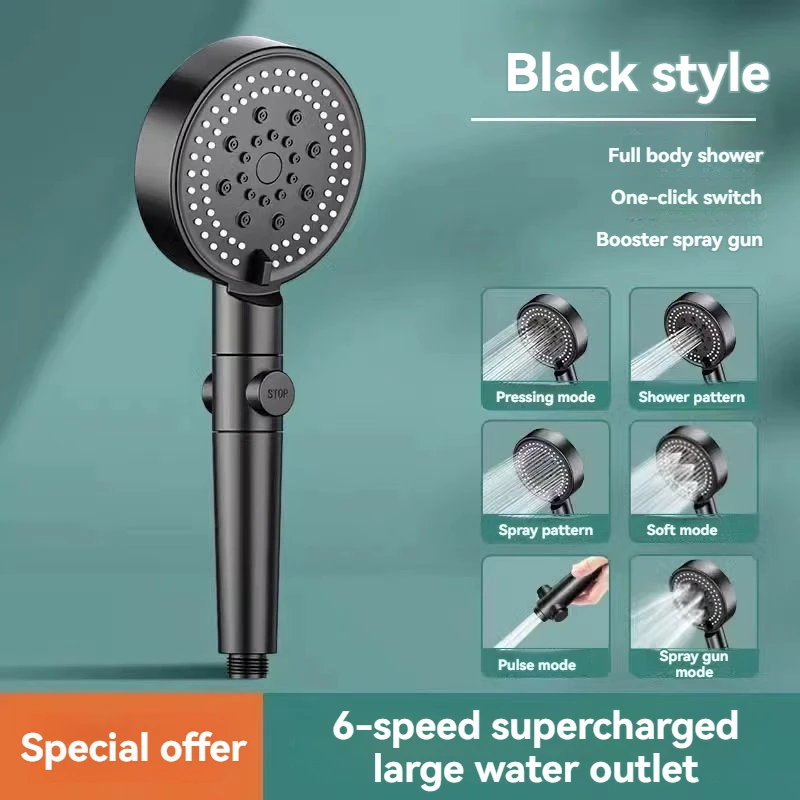FilteredShowerHeadwithHandheldHighPressure5SprayMode