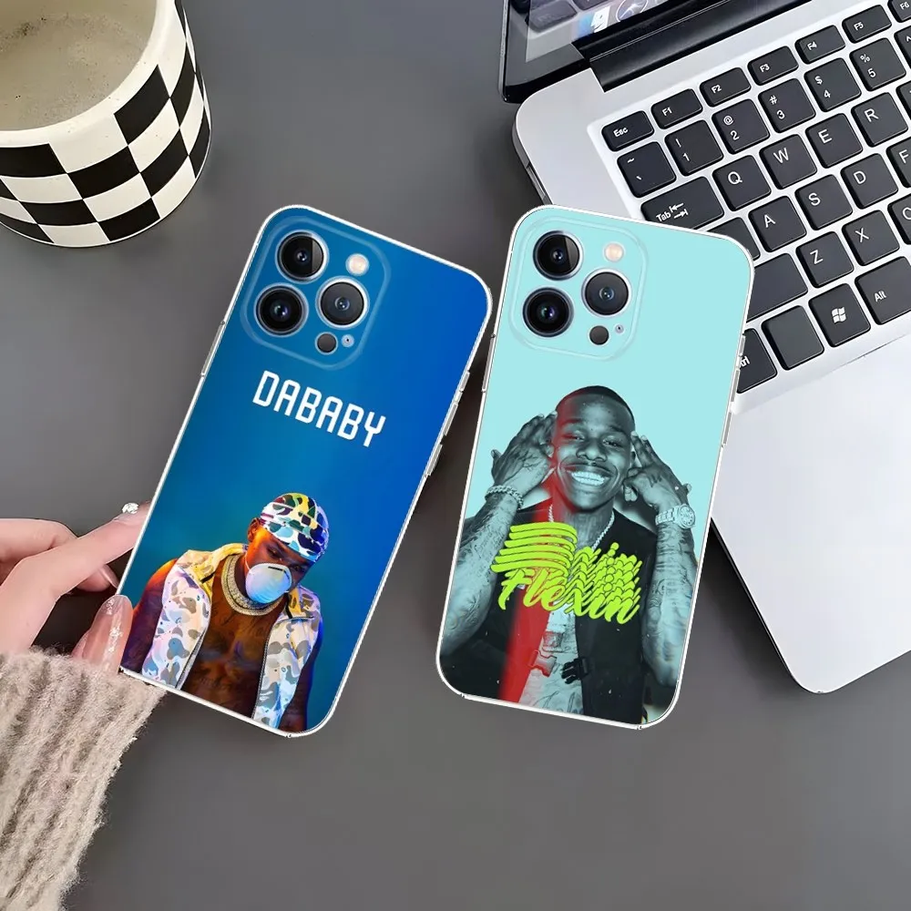 Чехол для телефона Suge DaBaby для Iphone 15 12 Pro Max 13 Rapper Mini 11 14 Xr 6 6s 8 7 Plus, Роскошный прозрачный чехол