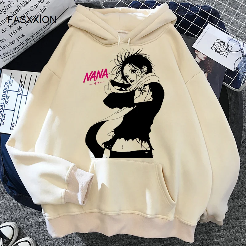 

Nana hoodies men y2k aesthetic harajuku printed anime men hoody pullover grunge