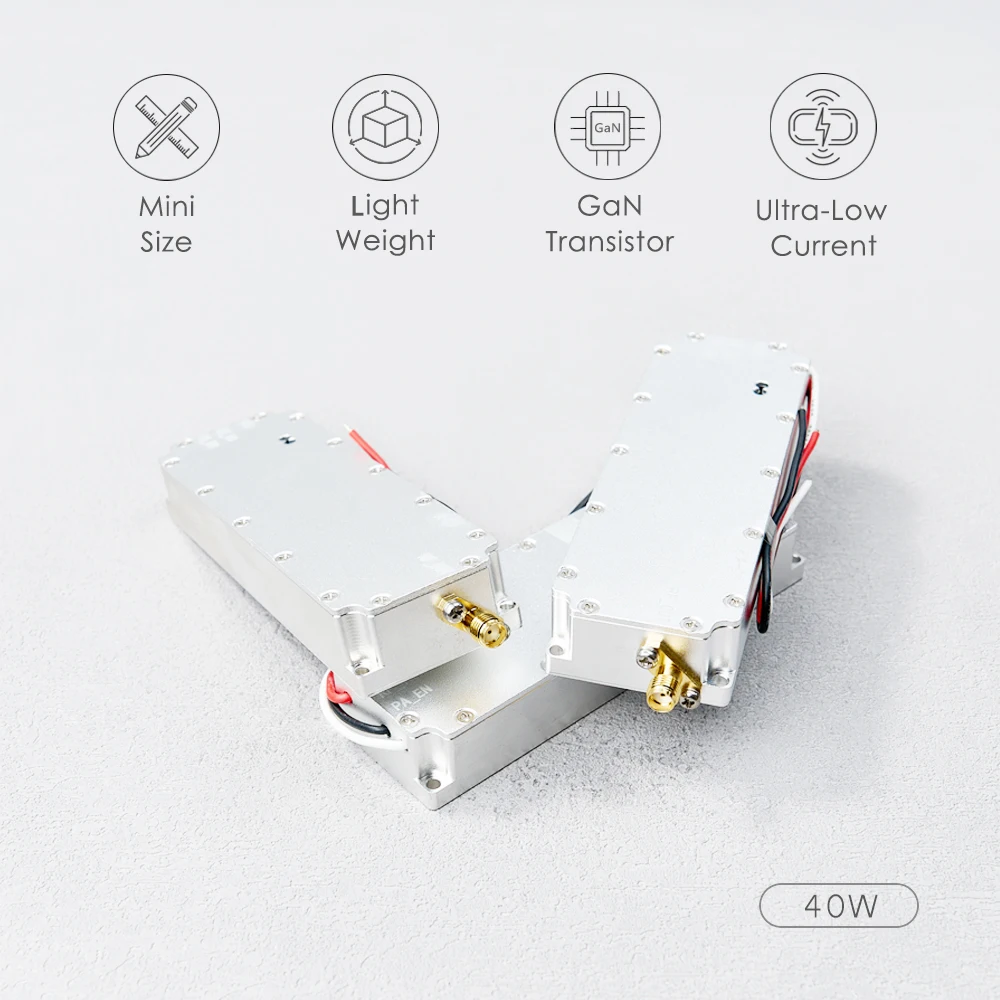 40W GaN Signal Power Amplifier Module System for 100-200MHz 200-300MHz 1.5G 2.4G 5.8G GPS WiFi VCO Source Circulator Module