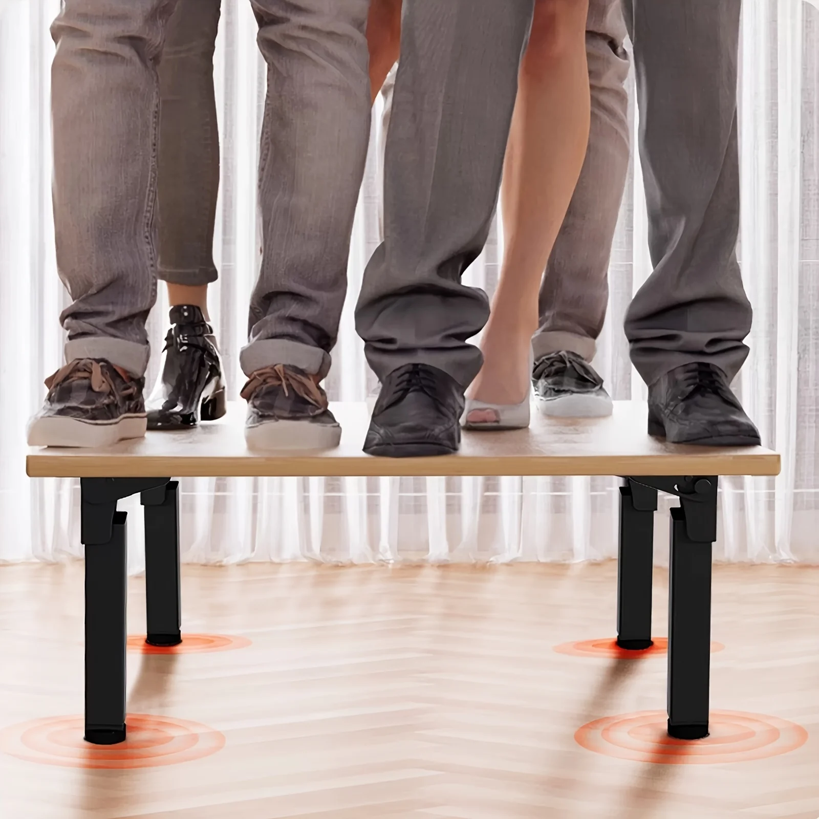 4 PCS heavy-duty metal folding table legs - a multifunctional replacement accessory suitable for laptops, coffee tables