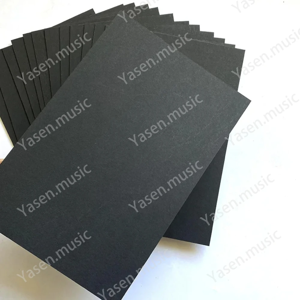 1.6mm 2.4mm Fiberboard Guitar Pickup Flatwork Material Sheet Vulcanized Fiber Board Guitar Pickup Fiber Plate in black