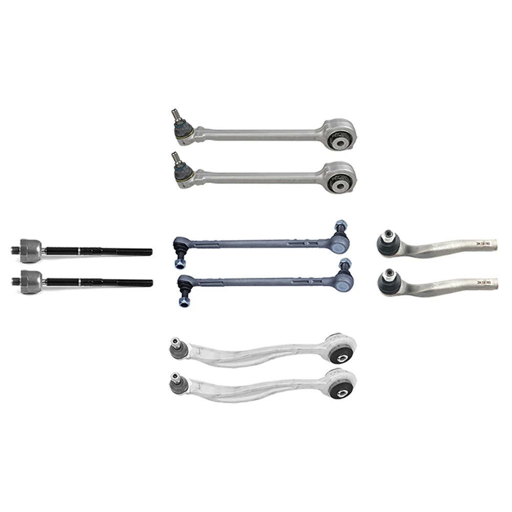 10 Pieces Front Axle Suspension Control Arm Stabilizer Link Tie Rod