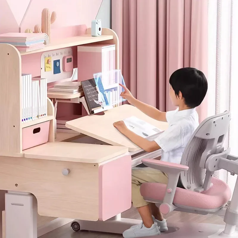 School Tables Child Room Furniture Children's Desk Table Chair Kids Study Supplies Set Small Elementary Student Classroom