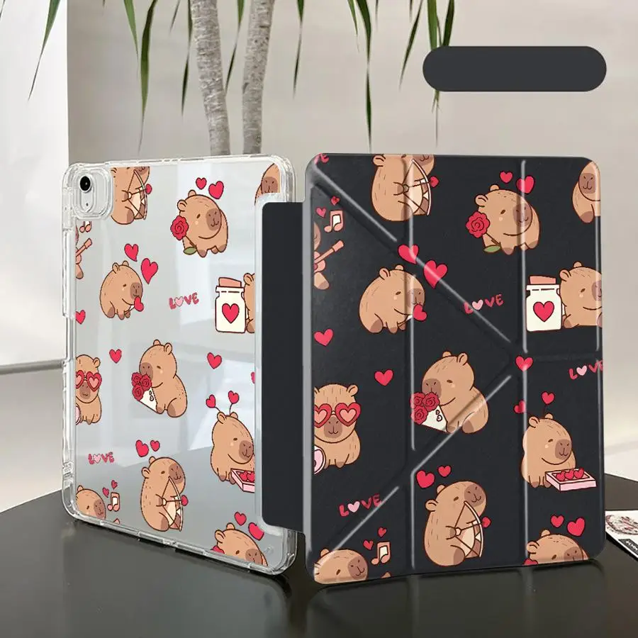 Capybara Love Y-Fold Tablet Holder Cover Case