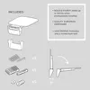 Folding Shower Seat Wall Mounted– Up To 350lbs, Secure Folding Shower Bench, Space Saving Mounted for Any Adults or Elderly 5