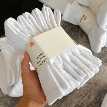 Thickened Cotton Sports Socks For Men Mid-Calf Basketball Stockings Sweat Absorbent Anti-Odor Running Socks Pure Cotton Towel Bo