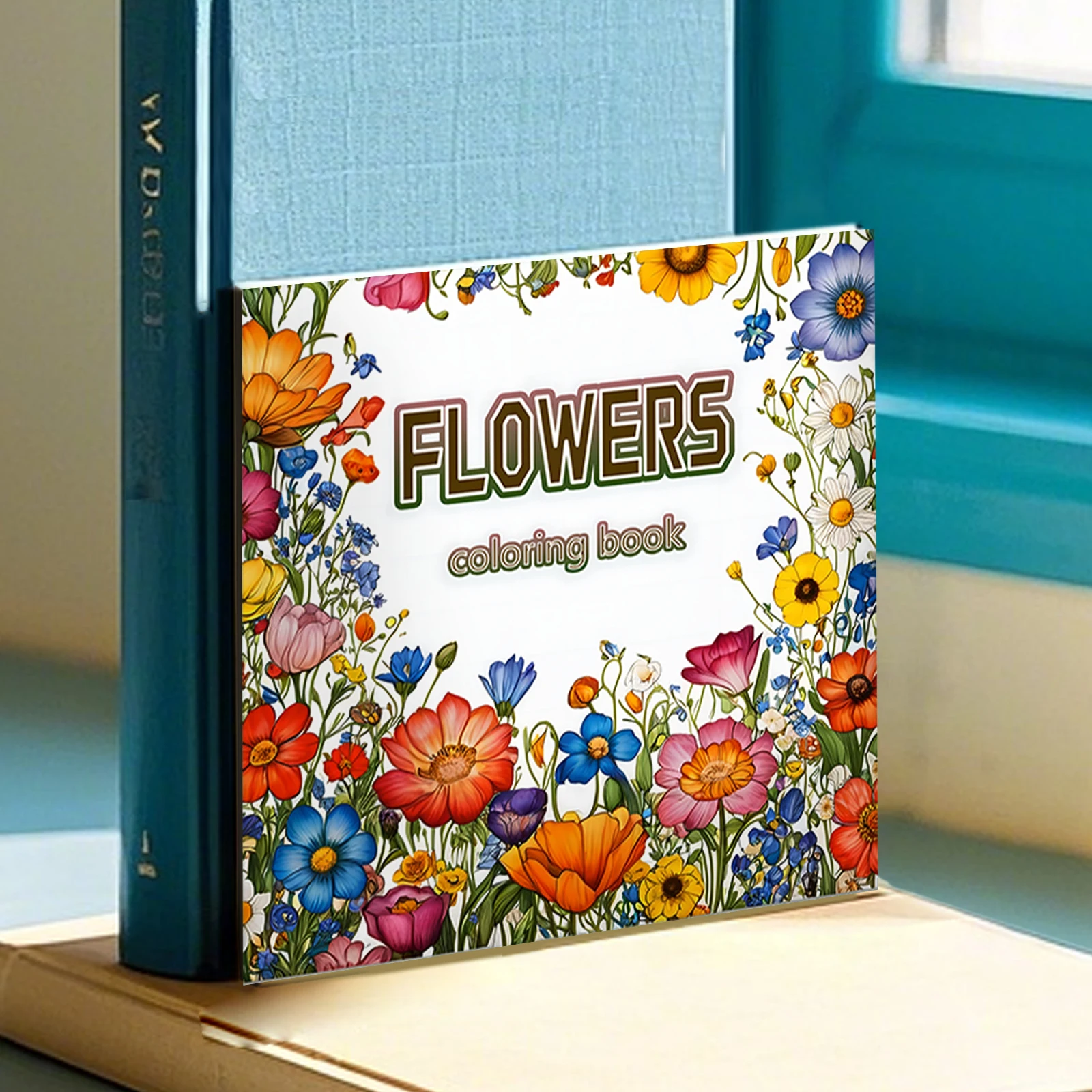 FLOWER Patterns Coloring Book for Holiday Doodles Adult Picture Book Cute Drawing Book Perfect Gift for Party and Birthday ﻿ 2