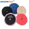 Sharkfox 5 Inch/ 6 Inch Wool Pad High Density Lambs Woollen Polish buffing Pad for Car Polisher 1