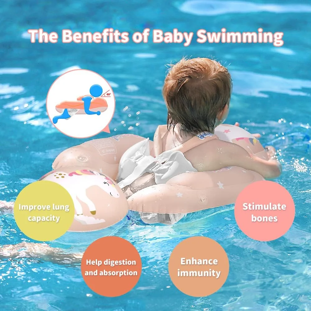 Baby Canopy Swimming Float, Inflatable Floating Ring for Kids, Swimming Pool Accessories, Summer Circular Bath Toys 3