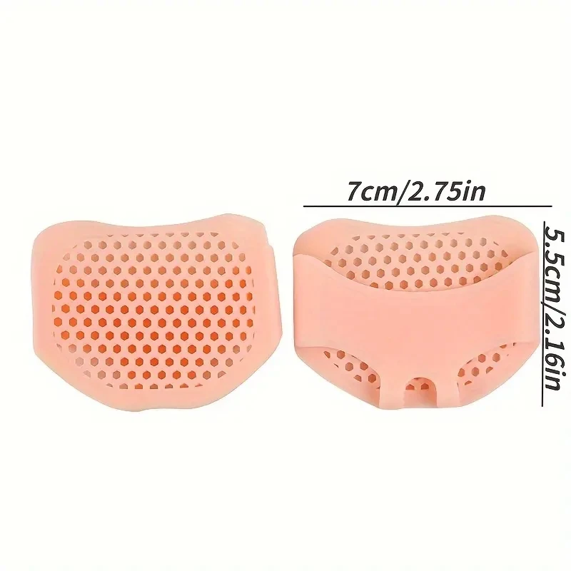 Silicone Forefoot CushionAnti-pain Insoles Foot ProtectionNon-slipSuper Soft Shoes Insoles Non Slip Shoe Pads