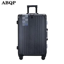 

XQ 20"22"24"26" Aluminum Frame Trolley Case Universal Wheel Cabin Roller Luggage Business Travel Abroad Suitcase Mala De Viagem