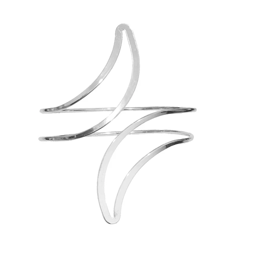 Punk Upper Arm Band Cuff Armlets for Women Girls Metal Hollow Out Geometric Pattern Arm Bangle Costume Accessories Gifts