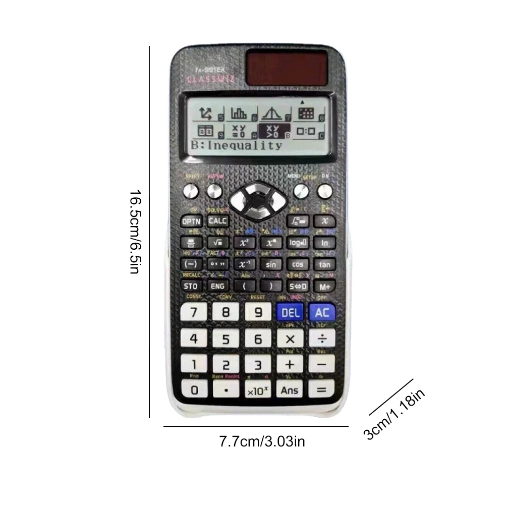 991EX Scientific Calculator For School Student Teachers Solar Battery Power Advanced Scientific Calculator with 696 Functions