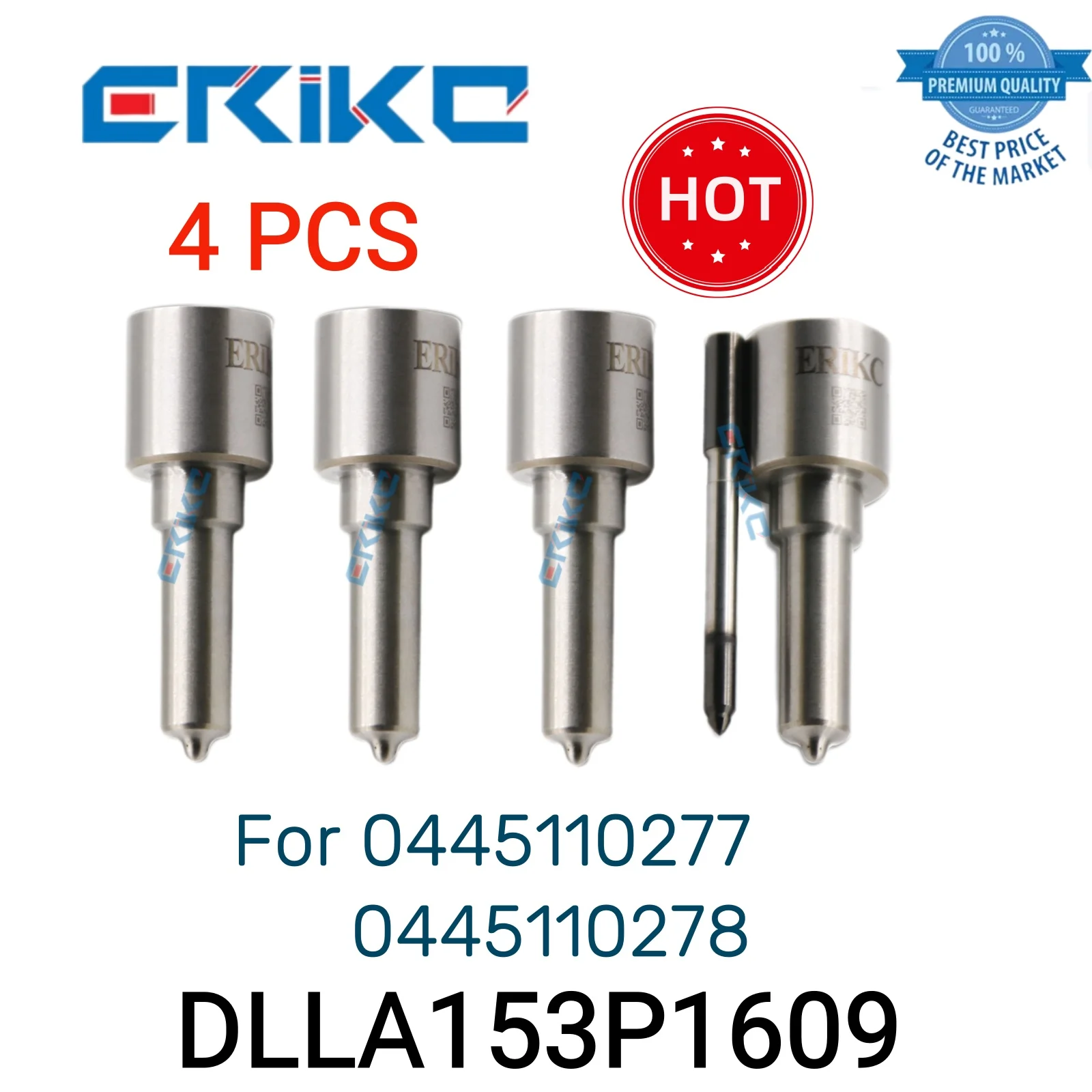 

4 шт., сопла системы питания DLLA153P1609 Common Rail 0 433 171 983 DLLA 153 P 1609, реактивная модель 153P1609 для 0445110277 278