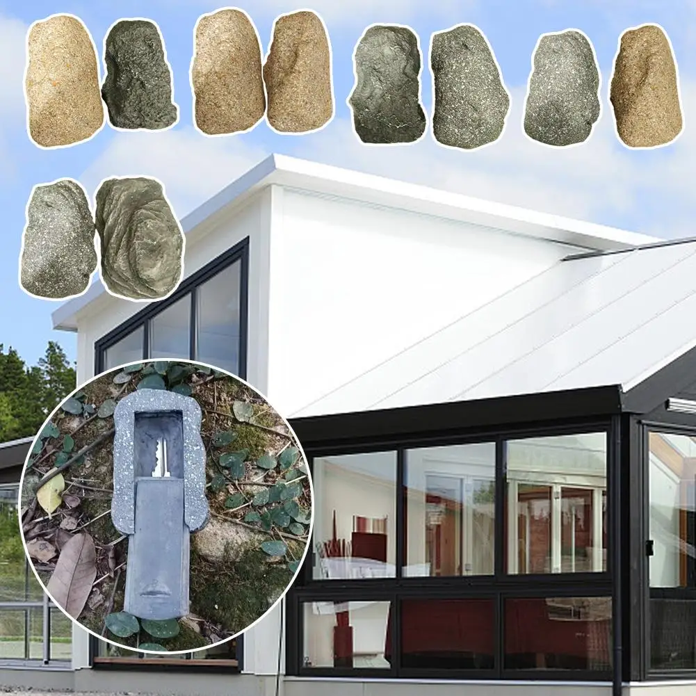 

Outdoor Muddy Mud Spare Key House Safe Security Rock Fake Case Ornament Garden Box Rock Stone Dropshipping Holder Z7V1