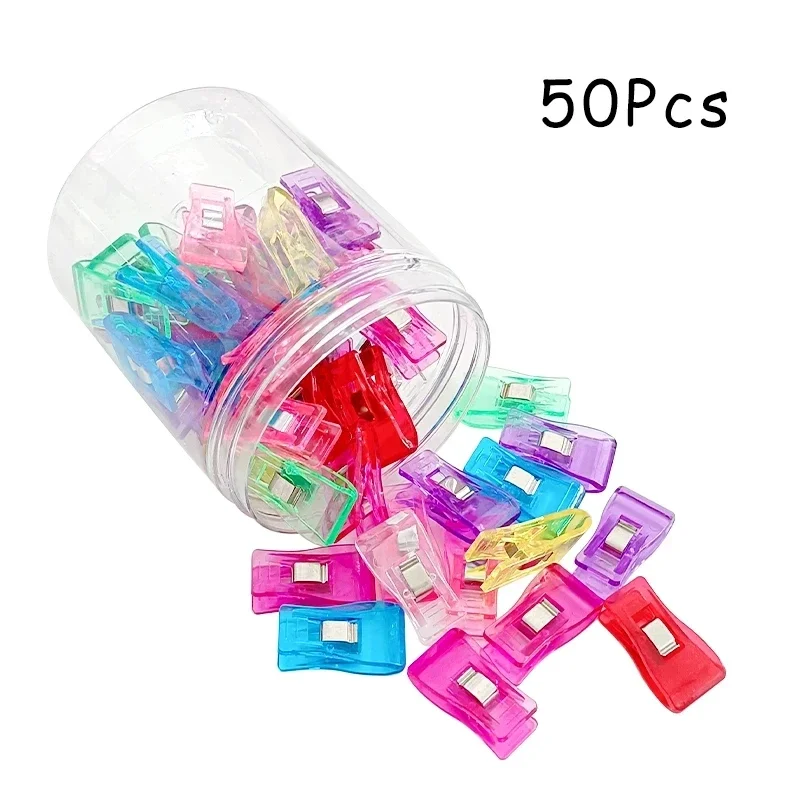 Sewing Clips Plastic Clamps Safety Clips Crocheting Knitting Quilting DIY Crafting Assorted Colors Binding Clip 20/50/100PCs sewing clips plastic clips