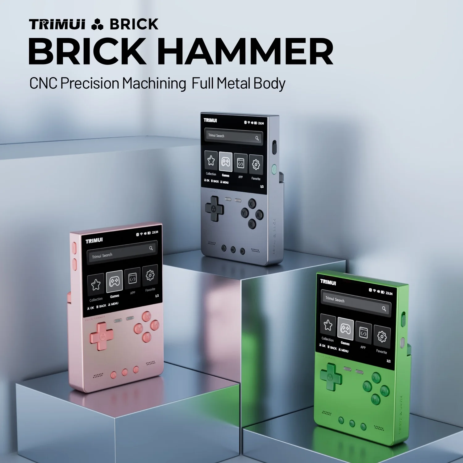 Handheld Retro Game Console With Metal Body And Ips Screen_voghion.com
