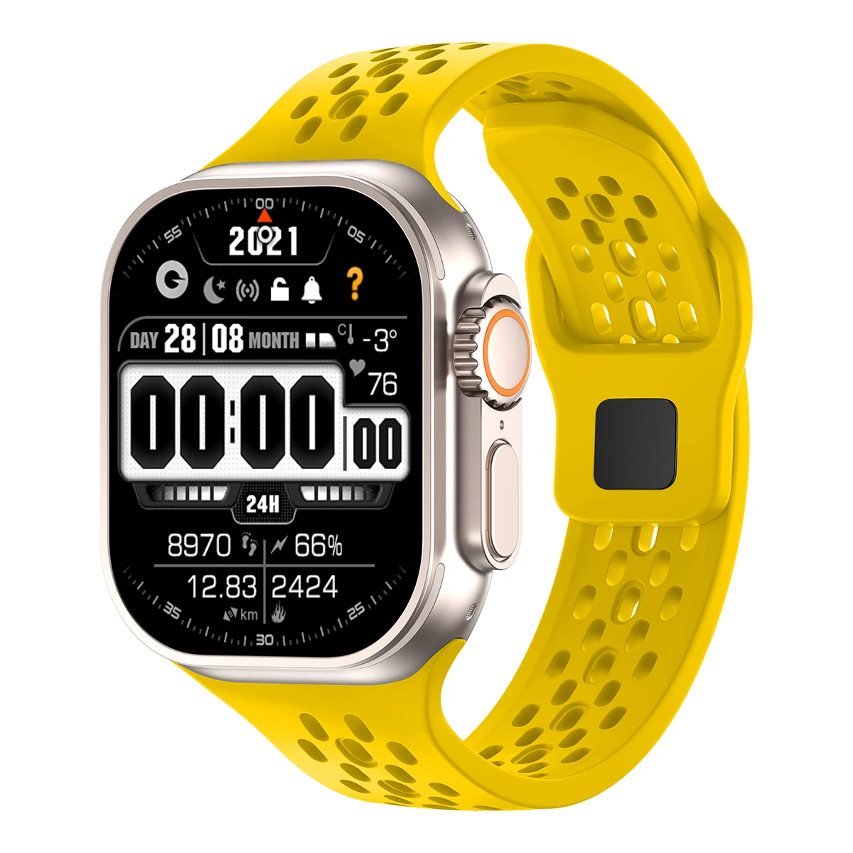 Premium Silicone Smartwatch Band - Versatile Strap in Multiple Sizes