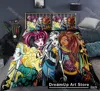 3D Print Cartoon Monster High Bedding Set Boys Girl Twin Queen King Size Duvet Cover Pillowcase Bed boys Adult Home Textiles 5