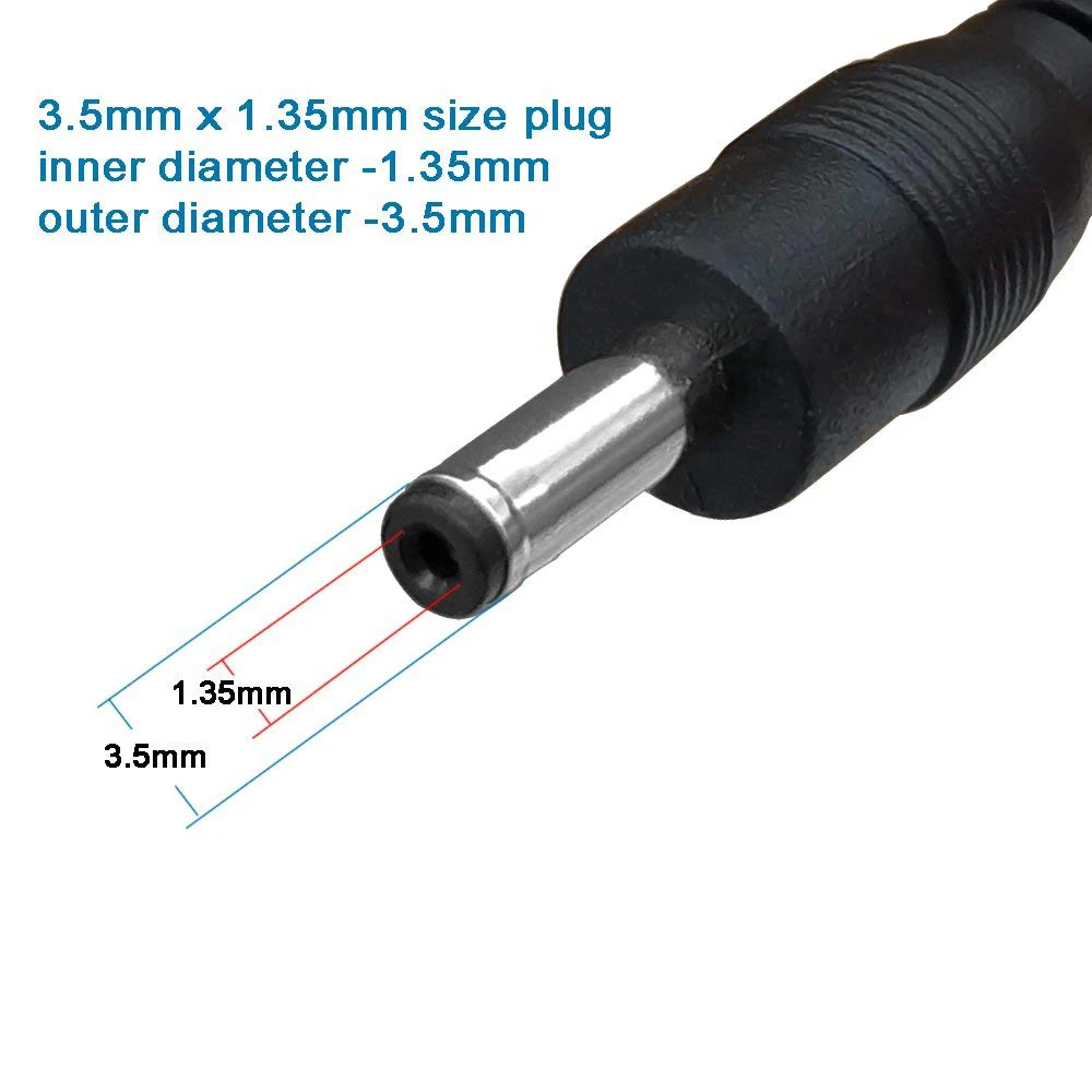 3.5*1.35mm USB DC Charging Charger Cable Tip Plug Cord For Wireless Bluetooth Speaker