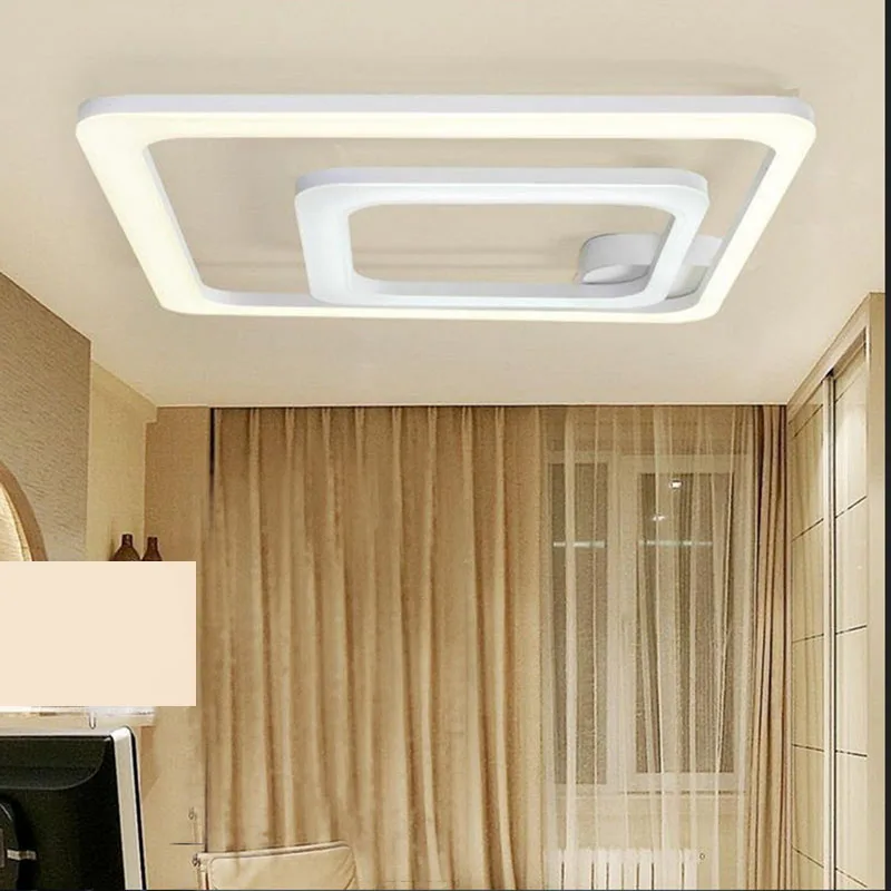 New Square Shape Led Celling Light Led Lamps and Lanterns of Contemporary and Simple the Bedroom Square Acrylic Home Light