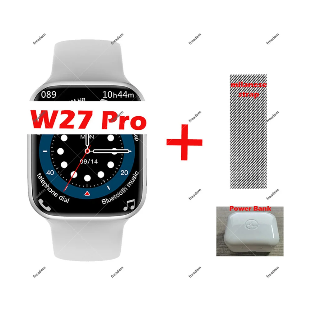 New IWO W27 PRO Smart Watch Men NFC Siri BT Call Wireless Charging Sleep Monitor Message Women Smartwatch Pk W37 PRO DT100 PRO+ 