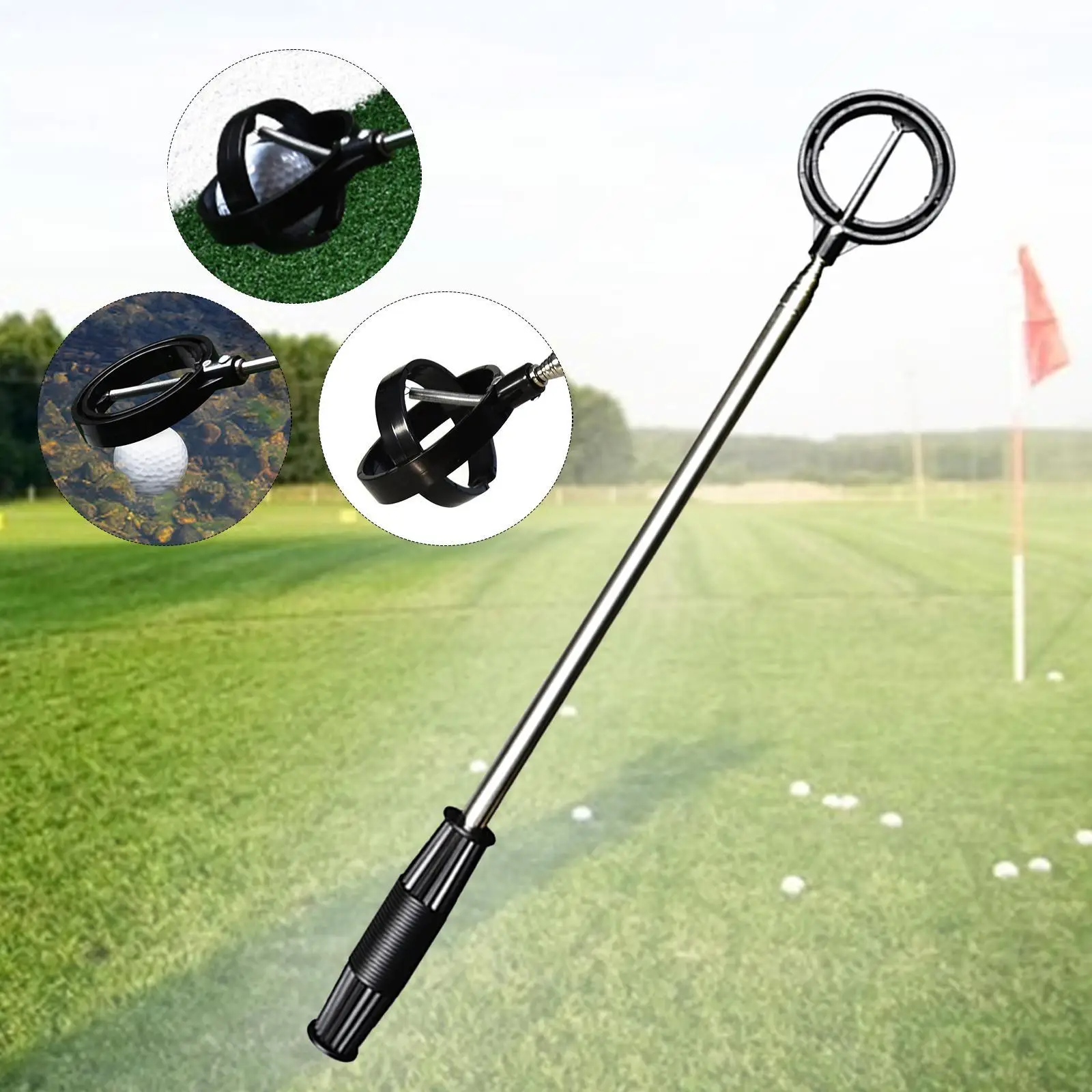 Golf Ball Retriever for Water Easy Pick up Ball Golf Ball Catcher Metal with Grabber Tool Ball Retriever Tool Golf Accessories Golf Ball Retriever for Water Easy Pick up Ball Golf Ball Catcher Metal with Grabber Tool Ball Retriever Tool Golf Accessories
