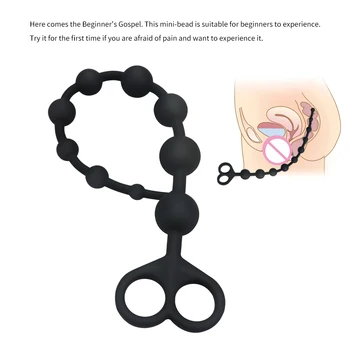 Long Anal Beads Silicone Butt Plugs Ball Ass Massage Anal Butt plug Dilator Anal plug Adult Sexual Toys for Gay Men Woman Shop 5