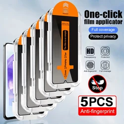 Fingerprint Unlock Privacy Screen Protector with Tempered Glass (1 - 5 Pack) - Galaxy S26 Ultra