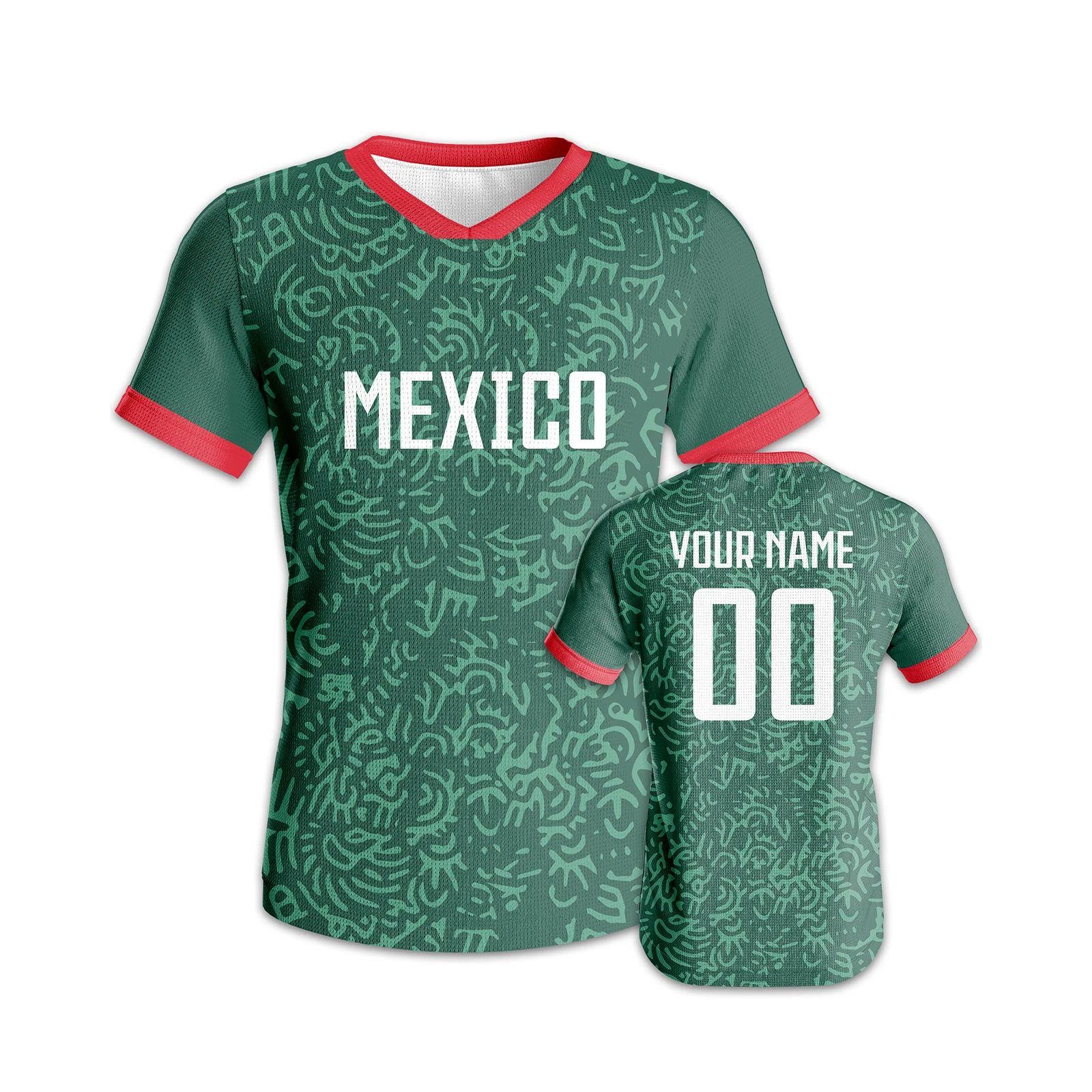 personalized mexico soccer jersey quick dry football shirt custom name number team jerseys for men women youth fans gift Personalized Mexico Soccer Jersey Quick-Dry Football Shirt Custom Name Number Team Jerseys for Men Women Youth Fans Gift 3