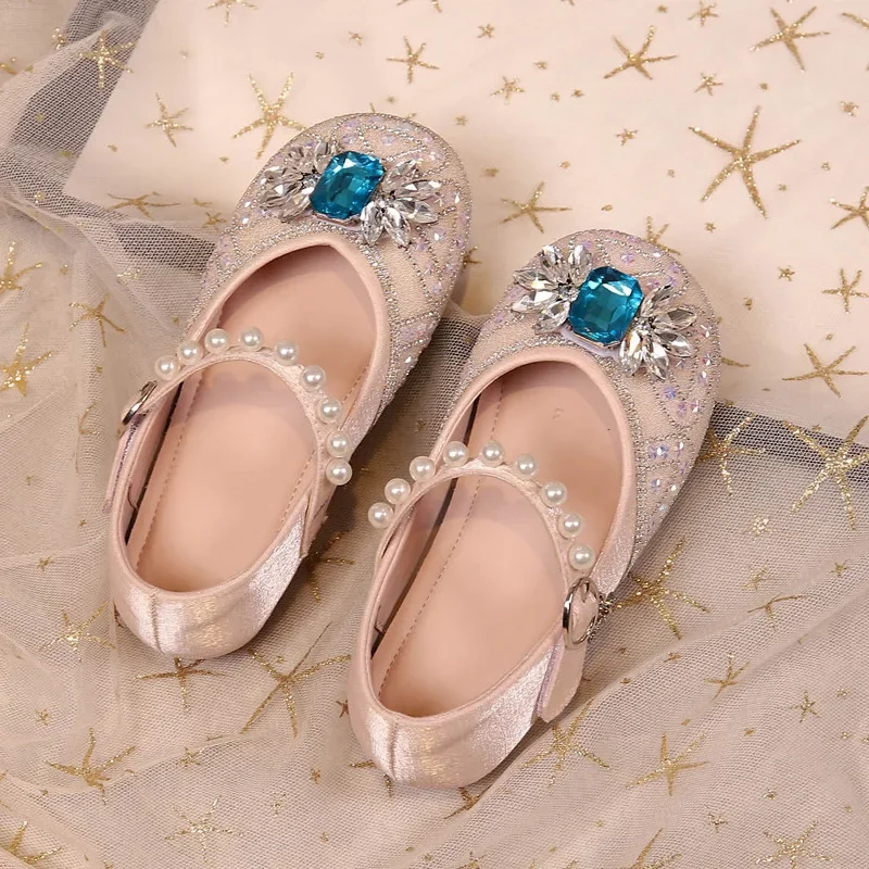 Chaussures en cuir avec nœud papillon en biscuits pour enfants, chaussures plates pour filles, mode de ballet de fête, décontracté, robe de princesse pour enfants, doux