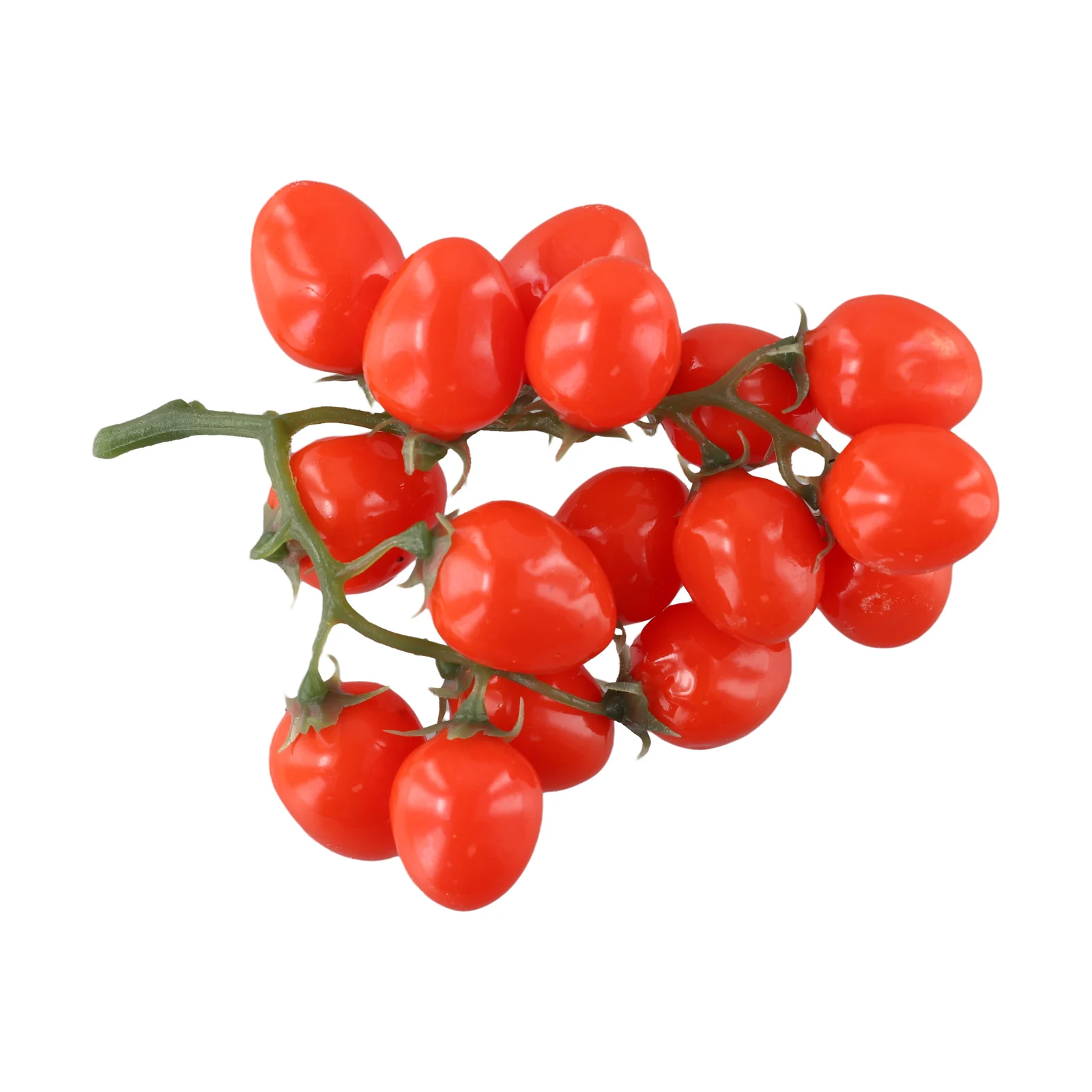 19cm Künstliche Tomaten Rot-Gelb Gefälschte Rote Rankentomaten Obst Fotografie-Requisiten Ausstellungsstück Deko Heimdekoration – Detail 4