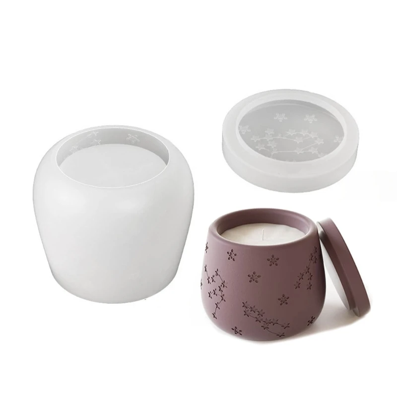 

Elegant Storage Jar Mold Silicone Container Mold Jewelry Epoxy Mould