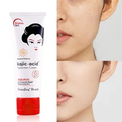 Kojic Acid Facial Sunscreen SPF50 Sun UV Protective Cream Moisturizing Skin Body 80ml Sunscreen Anti Sun Face Protection Stick